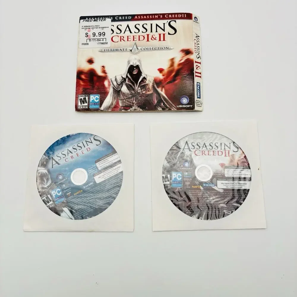 Assassins Creed 1 & 2 Ultimate Collection PC Video Game. Very Good Condition